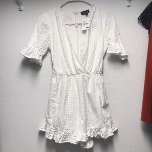 NWT Topshop romper-white lace